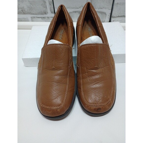 Nicole Natural Tan Leather Loafer  Flats Womens - Size 8.5 M - Picture 1 of 10